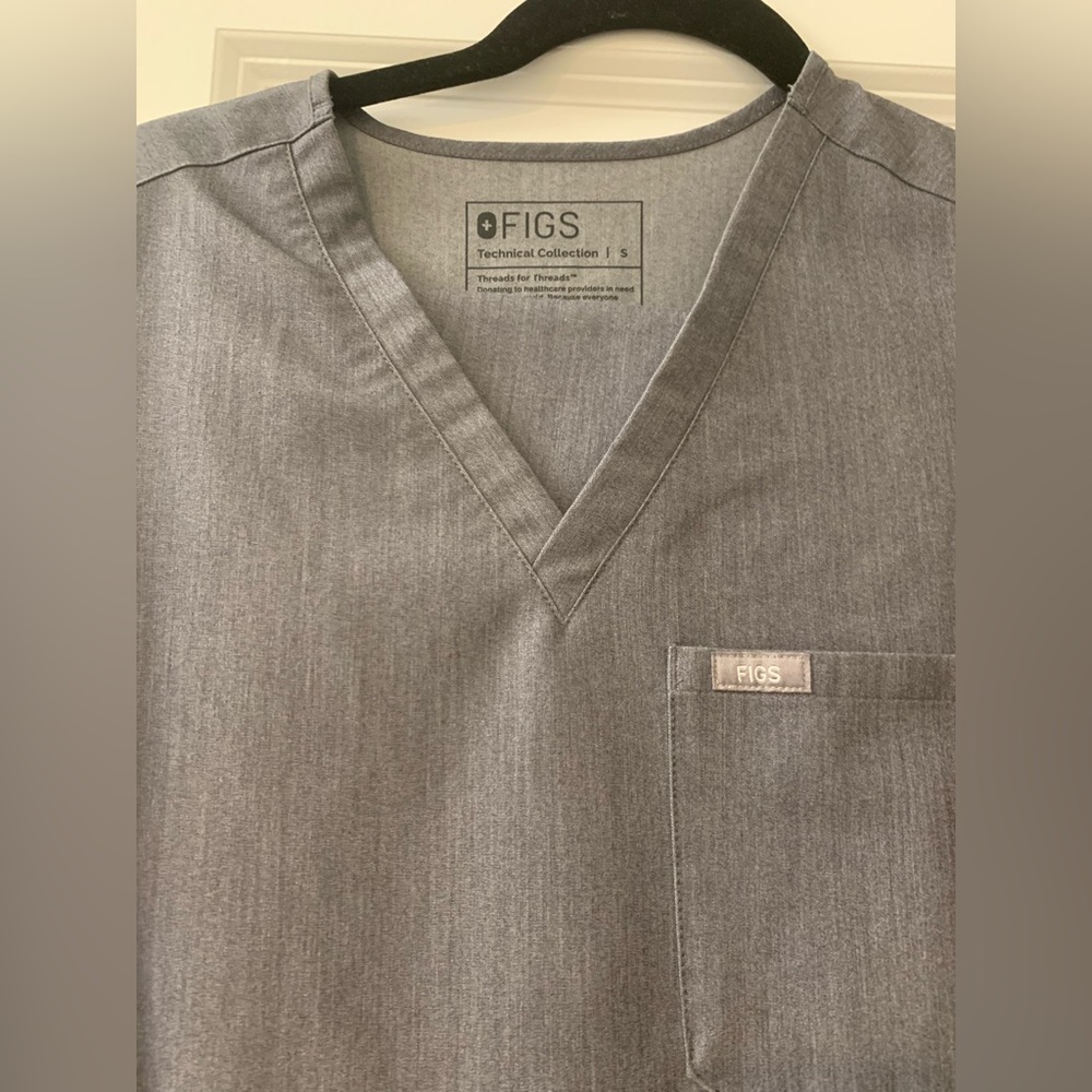 Figs gray Catarina top size S